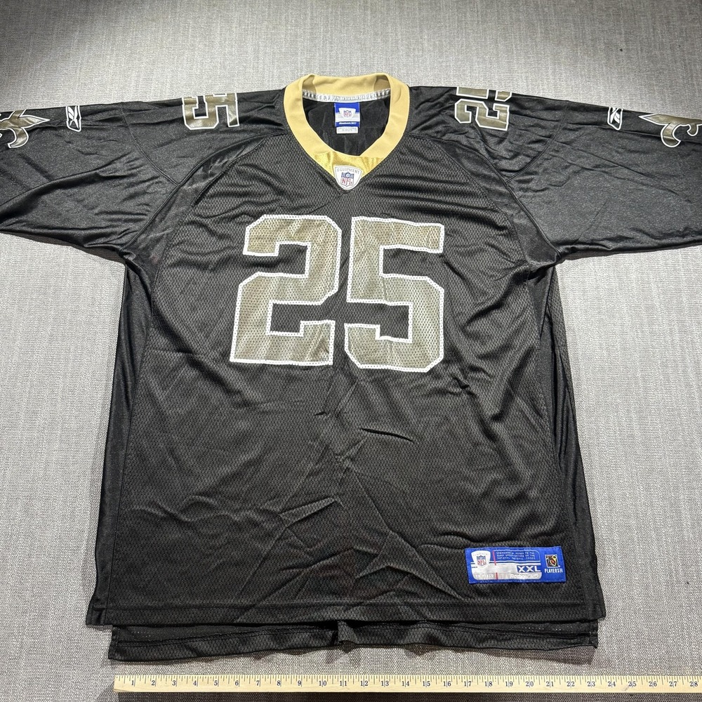 New Orleans Saints Football‎ Jersey 2XL Black Reggie Bush NFL Reebok On Field
